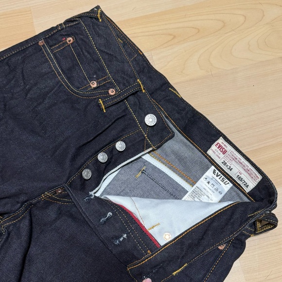 EVISU CALLIGRAPHY DAICOCK CARROT FIT DENIM JEANS #2017 - Picture 5 of 6